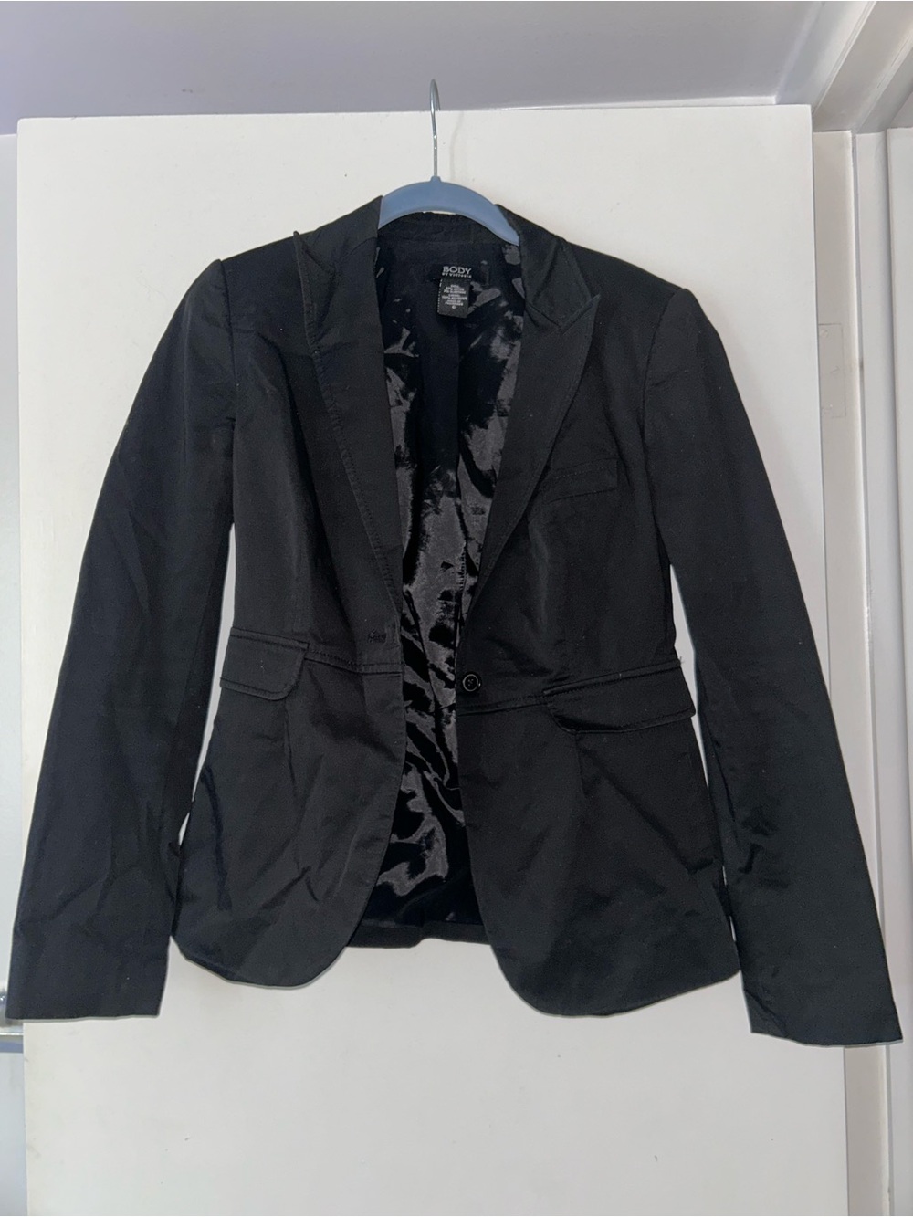 Body by Victoria Black Women's Single-Button Blazer